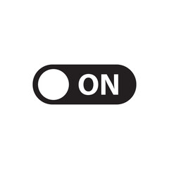 On off vector icon. Switch button flat sign design. On Off switch symbol pictogram. Power button icon. UX UI icon 