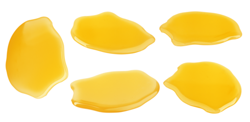 liquid honey isolated on white background, clipping path, full depth of field