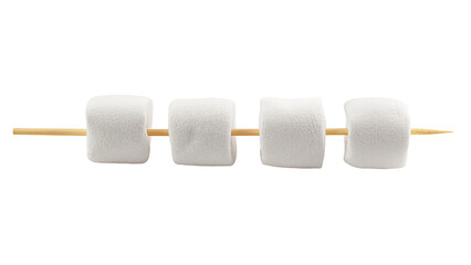 marshmallow isolated on white background, clipping path, full depth of field