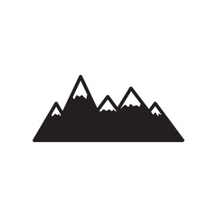 Mountain vector icon. Mountain flat sign design. Mountain symbol pictogram. UX UI icon