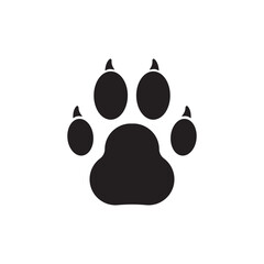 Paw vector icon. Animal paw icon. Dog and cat paw sign. Paw print symbol. Pet concept symbol pictogram. UX UI icon © Elchin