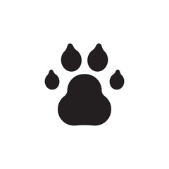 Paw vector icon. Animal paw icon. Dog and cat paw sign. Paw print symbol. Pet concept symbol pictogram. UX UI icon © Elchin