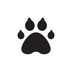 Paw vector icon. Animal paw icon. Dog and cat paw sign. Paw print symbol. Pet concept symbol pictogram. UX UI icon © Elchin