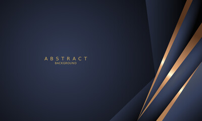 dark blue luxury premium background and gold line.