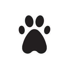 Paw vector icon. Animal paw icon. Dog and cat paw sign. Paw print symbol. Pet concept symbol pictogram. UX UI icon © Elchin