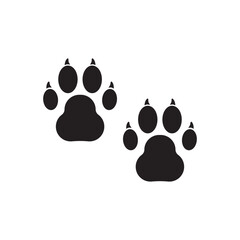 Paw vector icon. Animal paw icon. Dog and cat paw sign. Paw print symbol. Pet concept symbol pictogram. UX UI icon © Elchin
