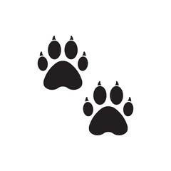 Paw vector icon. Animal paw icon. Dog and cat paw sign. Paw print symbol. Pet concept symbol pictogram. UX UI icon © Elchin