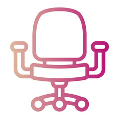office chair gradient icon