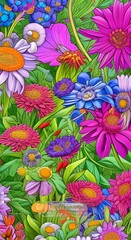 Colorful flower in the garden. AI generated Illustration