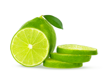 Lime ;lemon isolated on white background.lemon high vitamin C . Vitamin c for protect virus.Photo premium PSD.