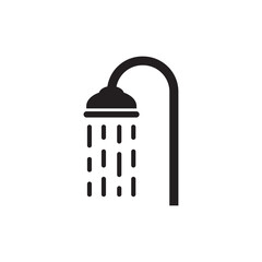 Shower vector icon. Bath flat sign design. Shower symbol pictogram. UX UI icon