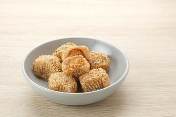 Mochi Dessert, made from glutinous rice with peanut paste filling
