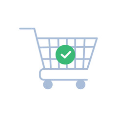 Shopping cart icon. Trolley symbol modern, simple, vector, icon for website design, mobile app, ui. Vector Illustration