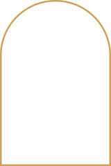 Boho arch frame borders in celestial concept with 2x3 aspect ratio for social media post, stories, card, png isolated with transparent background.