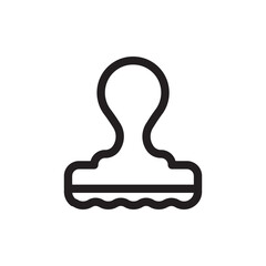 Rubber stamp icon. Stamp vector icon. Stamp flat sign design. symbol pictogram. UX UI icon