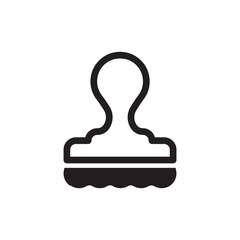 Rubber stamp icon. Stamp vector icon. Stamp flat sign design. symbol pictogram. UX UI icon