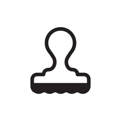 Rubber stamp icon. Stamp vector icon. Stamp flat sign design. symbol pictogram. UX UI icon