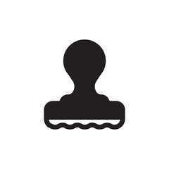 Rubber stamp icon. Stamp vector icon. Stamp flat sign design. symbol pictogram. UX UI icon