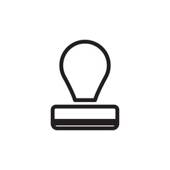 Rubber stamp icon. Stamp vector icon. Stamp flat sign design. symbol pictogram. UX UI icon