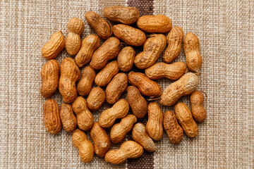 peanuts in shell - leguminous plant food