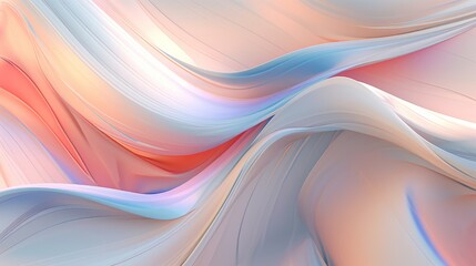Fototapeta Subtle abstract background with soft pastel waves. Gradient colors. For designing apps or products. obraz