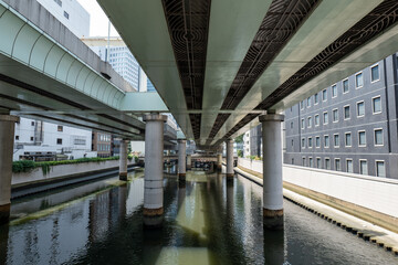 日本橋から見た日本橋川　東京都中央区