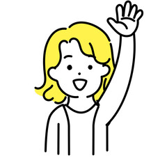 かわいい人物のイラストシリーズ _ 中性的な人物 _ 合意