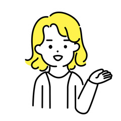 かわいい人物のイラストシリーズ _ 中性的な人物 _ 案内