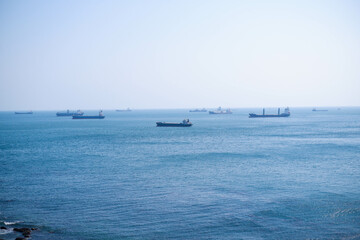Fishing boat at the coast of Funchal in Madeira