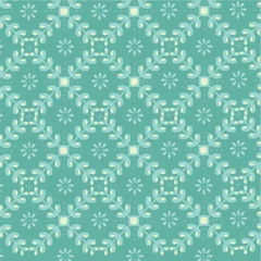 Gordijnen batik floral pattern background vector © telly