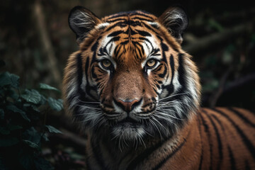 Portrait of a tiger. generated ai
