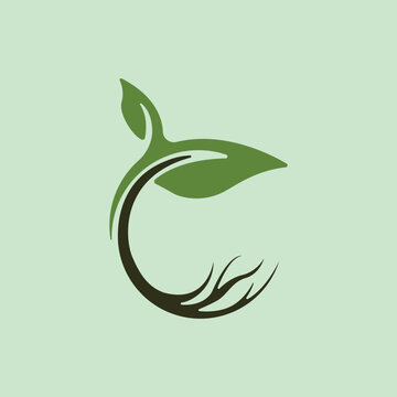 circle tree logo vintage vector illustration design