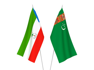 Turkmenistan and Republic of Equatorial Guinea flags
