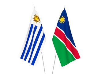 Oriental Republic of Uruguay and Republic of Namibia flags