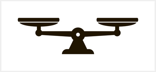 Scales of justice clipart Court of law and ethics symbol Weight icon Vector stock illustration EPS 10