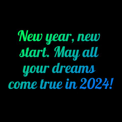 New year 2024 