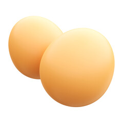 Eggs 3d render illustration icon
