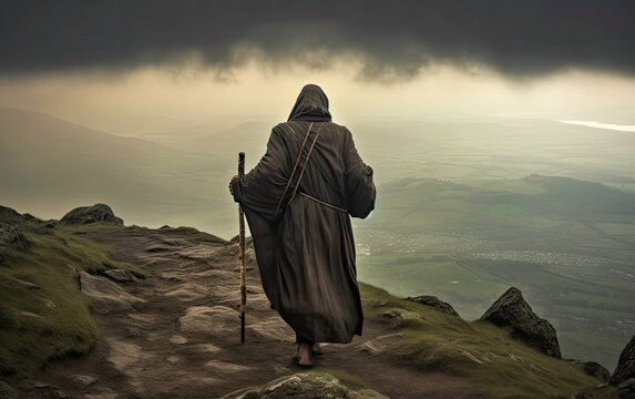 dervish person in the mountains