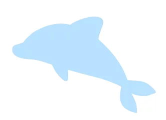 Tuinposter イルカのシルエット © 杏菜 筑紫