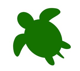 ウミガメのシルエット