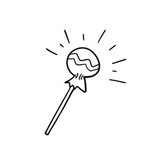 candy, lollipop Line art, lined design,clip art, element, illustration, cute, icon, vector,graphic, cartoon, emoji, sticker, emoticon, pictograph, symbol, logotype, retro,minimal, Party, Festival, Cel