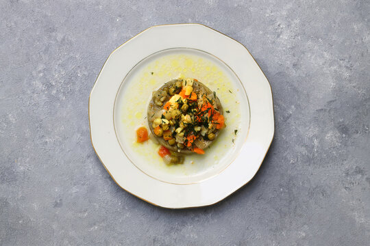 Home made artichoke with olive oil from Turkish cuisine