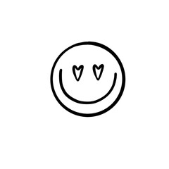 happy smiley face lined design, 60s, clip art, love, element, face, illustration, cute, icon, vector, 70s, graphic, cartoon, emoji, sticker, emoticon, pictograph, symbol, line art, logotype, minimal 