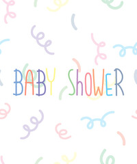 Baby shower invetation gender party boy or girl