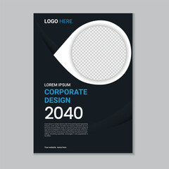 Corporate business flyer layout, Flyer cover design, Annual report, Corporate presentation, Digital marketing flyer, Business brochure template design with mockup