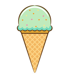 ice cream cone vector 
