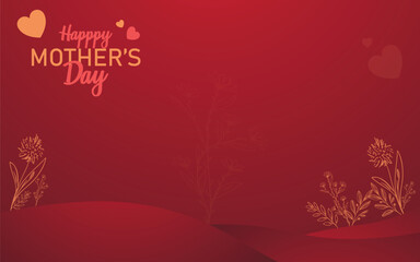 Happy mothers day background copy space area for your design
