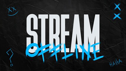 Glitch Blue Stream Overlay	

