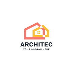 Architect logo vector icon illustration