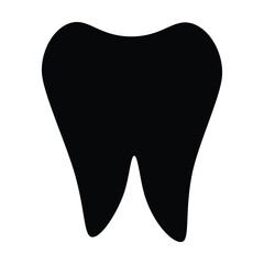 tooth icon, clean vector, toothache illustration